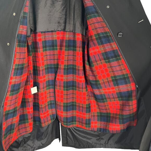 Adams Row Mens Trench Coat Double Breasted Belt Liner Dark Academia SZ 46 - Picture 3 of 11